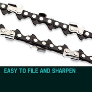 BAUMR-AG 12" Bar Replacement Spare Chainsaw Chain 3/8 .050 Gauge DL 44 V219-CHAIN-12INCH