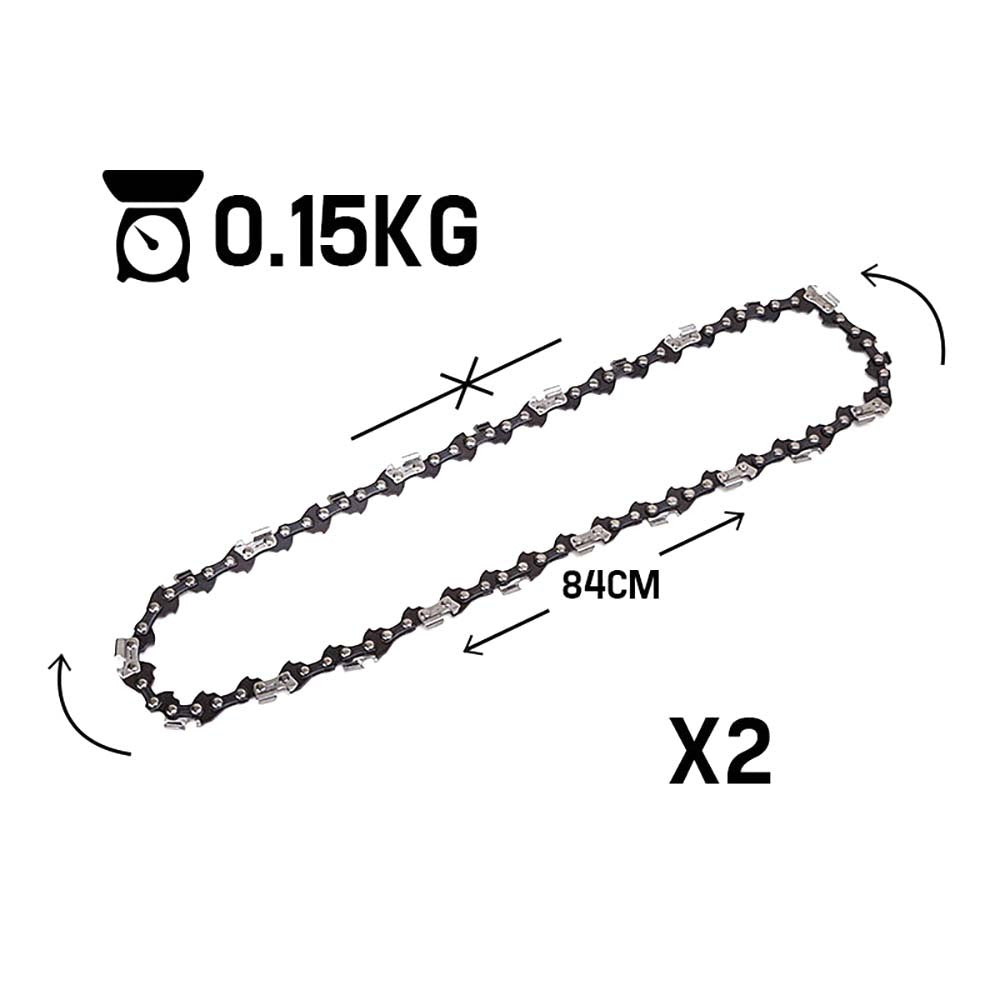 2 x 12 Baumr-AG Chainsaw Chain 12in Bar Spare Part Replacement Suits Pole Saws V219-CHNCHABMRA12D