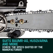 Baumr-AG 12 Chainsaw Chain 12in Bar Spare Part Replacement Suits Pole Saws V219-CHNCHABMRA12S
