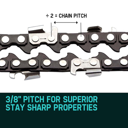 2 X 16 Baumr-AG Chainsaw Chain 16in Bar Replacement Suits SX38 38CC Saws V219-CHNCHABMRA16D