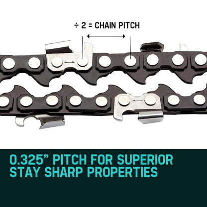 2 X 18 Baumr-AG Chainsaw Chain 18in Bar Replacement Suits SX45 45CC Saws V219-CHNCHABMRA18D