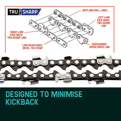 BAUMR-AG 2 x Chains for a 20" Bar Chainsaw, 76DL .325" Pitch .058" Gauge Low Kickback V219-CHNCHABMRA20D
