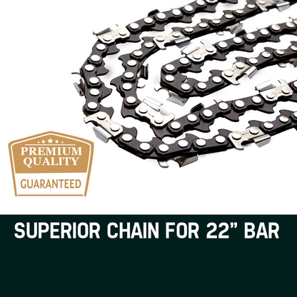 2 x 22 Baumr-AG Chainsaw Chain Bar Replacement 0.325 0.058 86DL V219-CHNCHABMRA22D