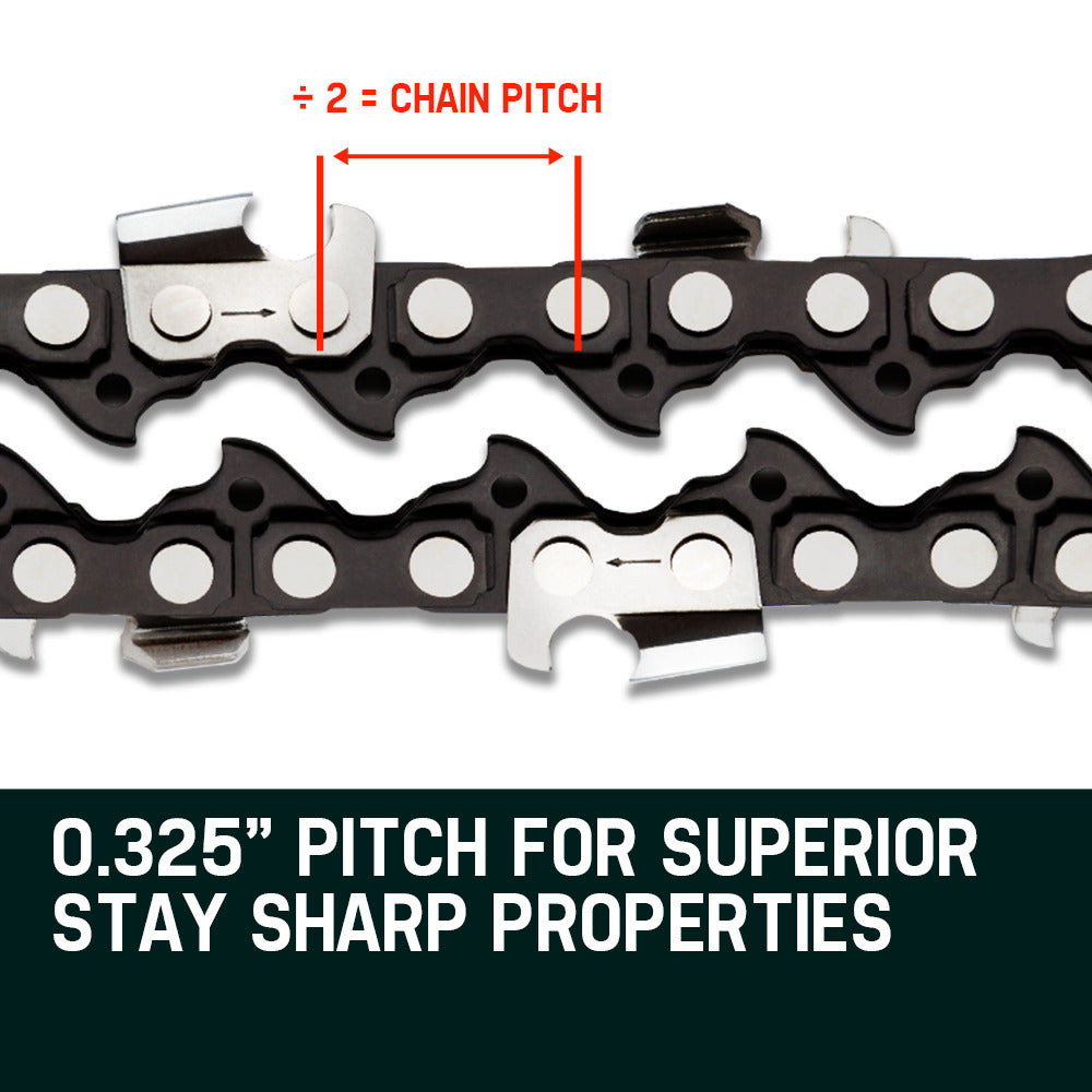 2 x 22 Baumr-AG Chainsaw Chain Bar Replacement 0.325 0.058 86DL V219-CHNCHABMRA22D