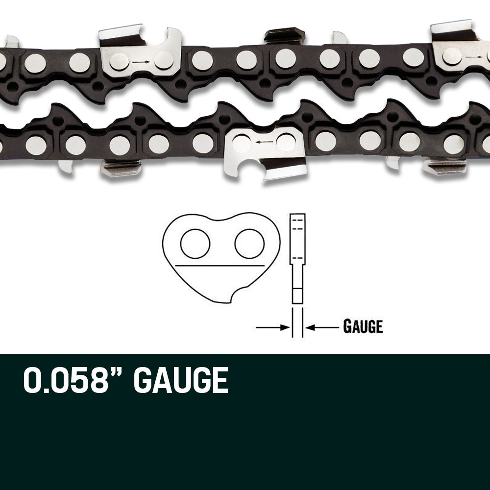 2 x 22 Baumr-AG Chainsaw Chain Bar Replacement 0.325 0.058 86DL V219-CHNCHABMRA22D