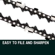 2 x 22 Baumr-AG Chainsaw Chain Bar Replacement 0.325 0.058 86DL V219-CHNCHABMRA22D