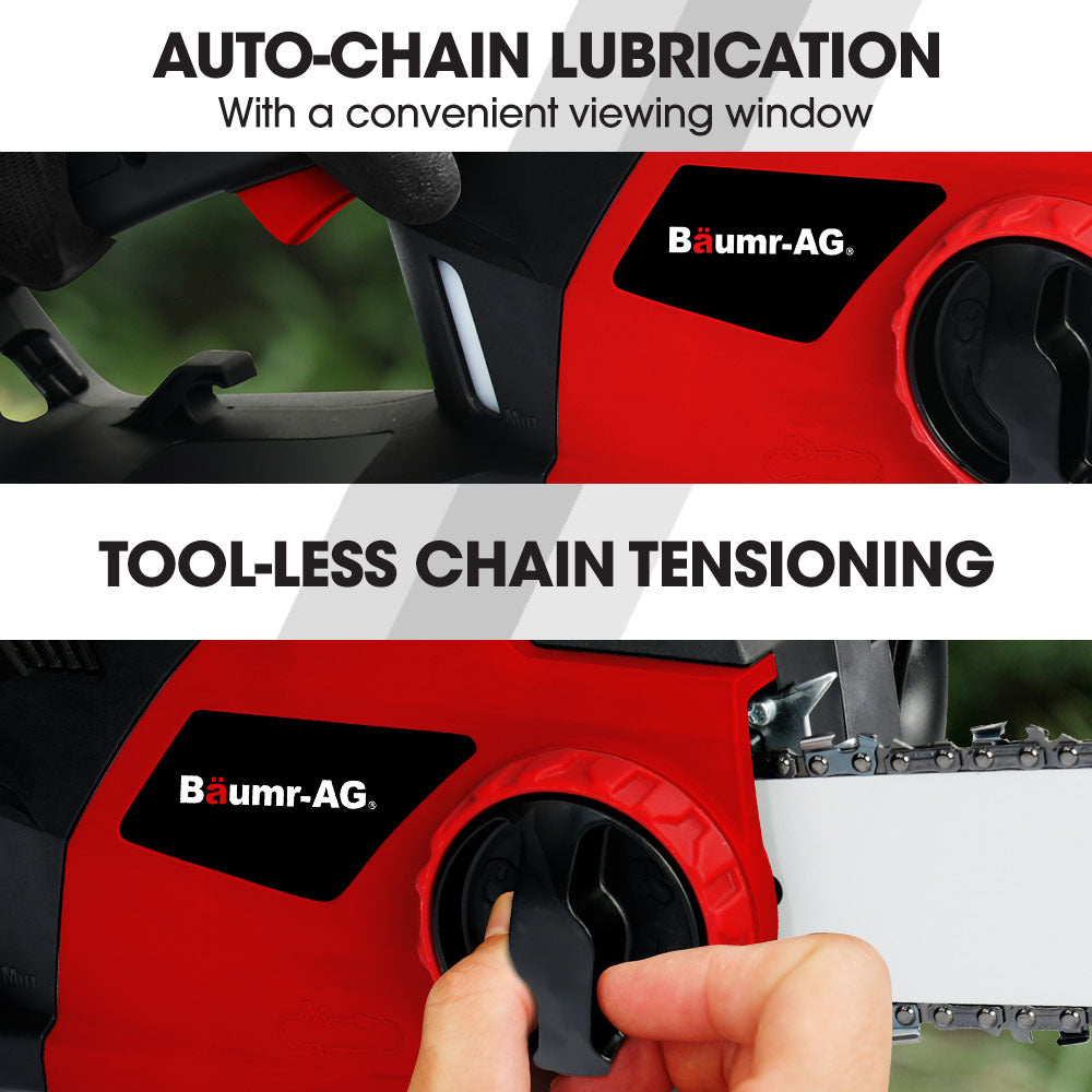 BAUMR-AG 2000W Electric Chainsaw, 16 Inch Oregon Bar and Chain V219-CHNHCDBMSC5A