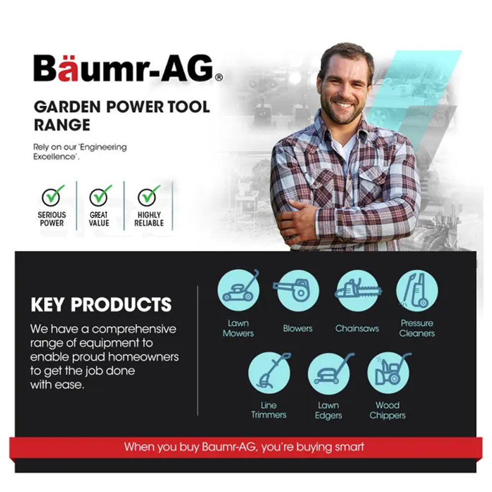 BAUMR-AG 2000W Electric Chainsaw, 16 Inch Oregon Bar and Chain V219-CHNHCDBMSC5A