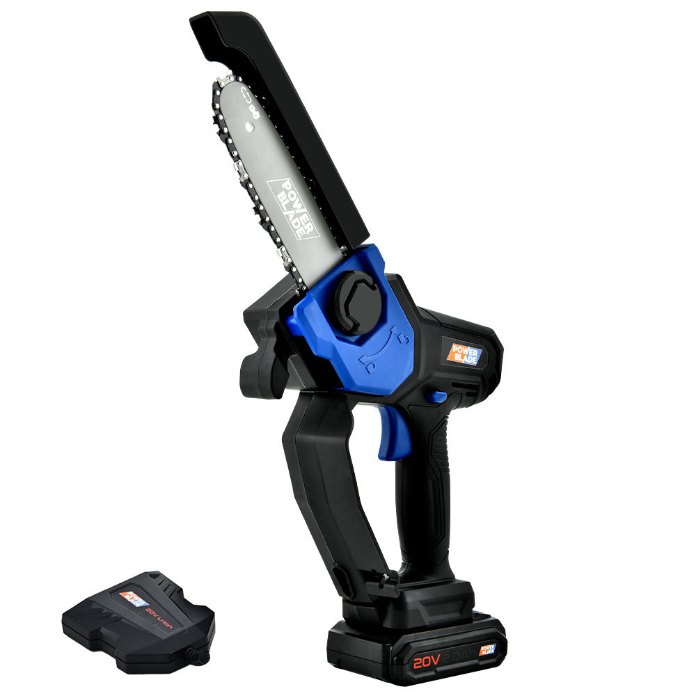POWERBLADE SW6 20V Cordless Mini Chainsaw Kit, Electric Tree Pruner with Battery & Fast Charger V219-CHNHCSPBCS2A
