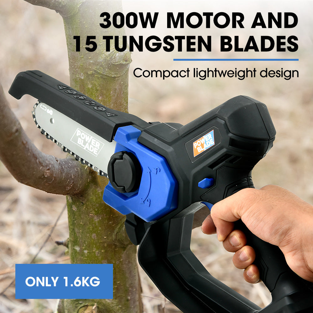 POWERBLADE SW7 20V Cordless Convertible Mini Chainsaw Pole Saw Kit, Telescopic Electric Tree Pruner with V219-CHNHCSPBPS2A