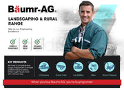 BAUMR-AG Petrol Commercial Chainsaw 24 Bar E-Start Chain Saw Top Handle Pruning V219-CHNSAWBMRC9X2