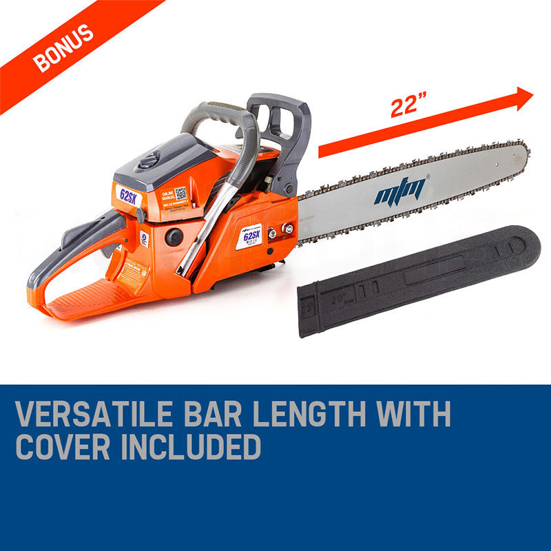 MTM Petrol Commercial Chainsaw 22 Bar E-Start Tree Pruning Chain Saw Top Handle V219-CHNSAWMTMA6X2