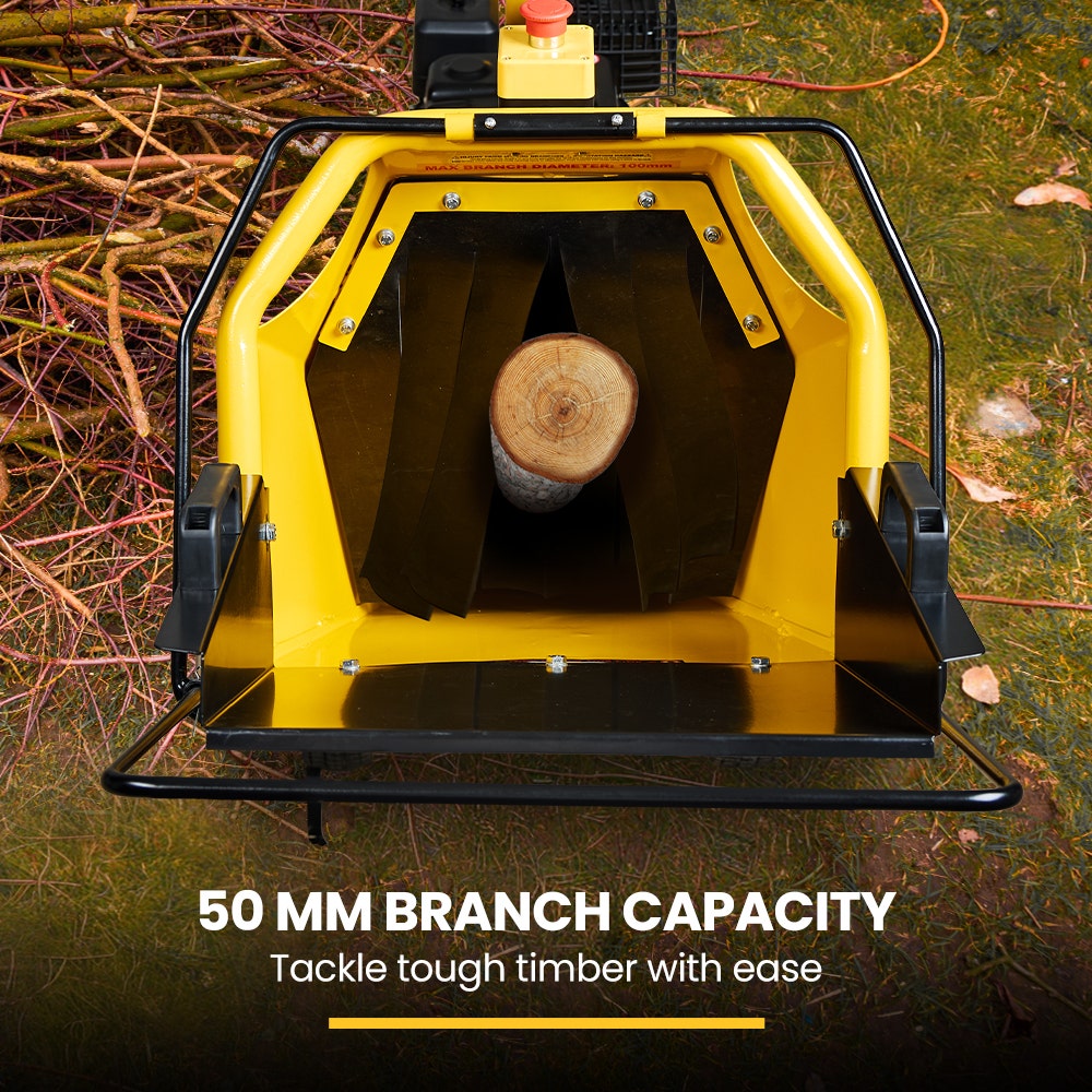 MICHIGAN 7HP 212cc Petrol Wood Chipper, Tree Mulcher - Raptor 1100 V219-CHPPTRMC1M1A