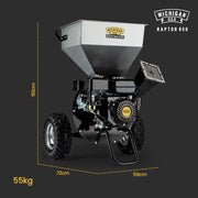 MICHIGAN 7HP 212cc Petrol Commercial Wood Chipper Shredder, Tree Mulcher - Raptor 950 V219-CHPPTRMC9C5A