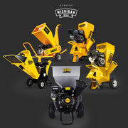 MICHIGAN 7HP 212cc Petrol Commercial Wood Chipper Shredder, Tree Mulcher - Raptor 950 V219-CHPPTRMC9C5A