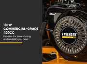 MICHIGAN 18HP 420cc Petrol Commercial Wood Chipper, Towable, Tree Mulcher - Ravenger 1950 V219-CHPTEAMCHC2M0