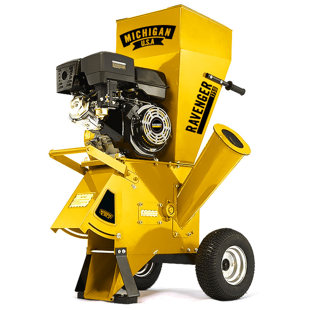 MICHIGAN 18HP 420cc Petrol Commercial Wood Chipper, Tree Mulcher - Ravenger 1750 V219-CHPTRDMCHA1M7