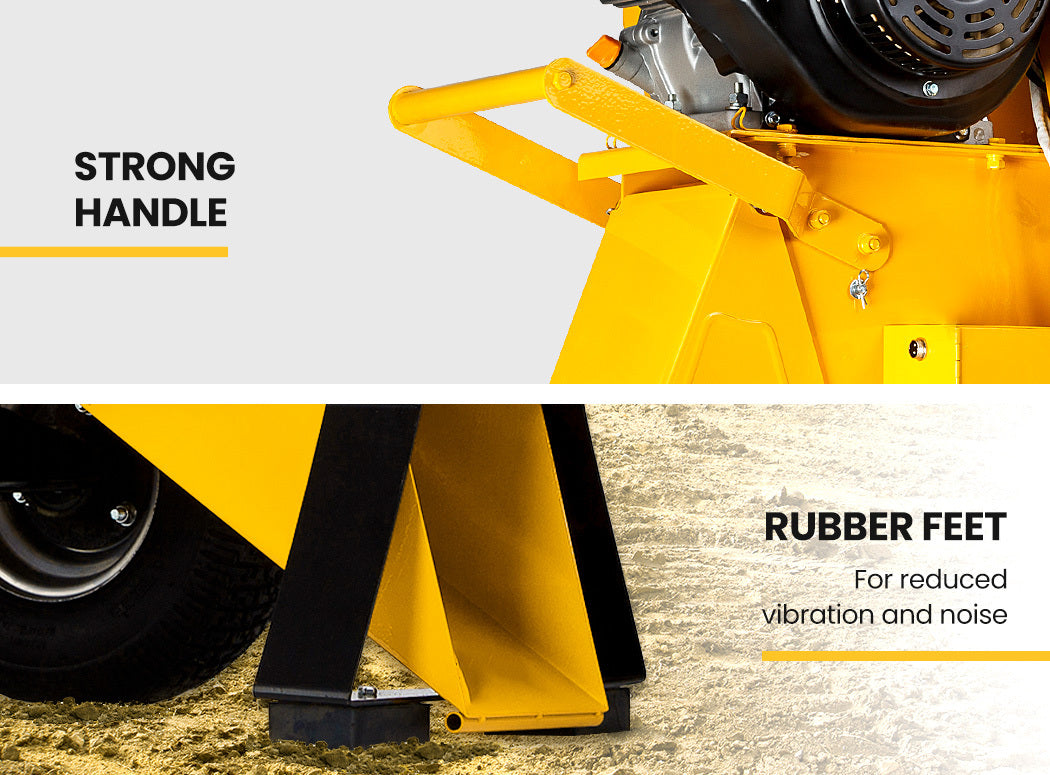 MICHIGAN 18HP 420cc Petrol Commercial Wood Chipper, Electric Key Start, Tree Mulcher - Ravenger 1850 V219-CHPTRDMCHA2X0