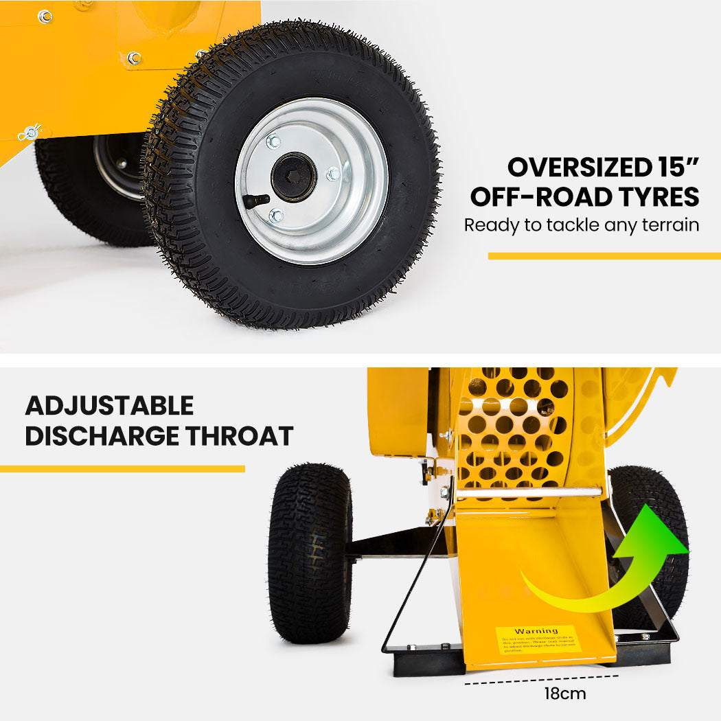 MICHIGAN 18HP 420cc Petrol Commercial Wood Chipper, Electric Key Start, Tree Mulcher - Ravenger 1850 V219-CHPTRDMCHA2X0