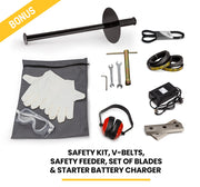 MICHIGAN 18HP 420cc Petrol Commercial Wood Chipper, Electric Key Start, Tree Mulcher - Ravenger 1850 V219-CHPTRDMCHA2X0