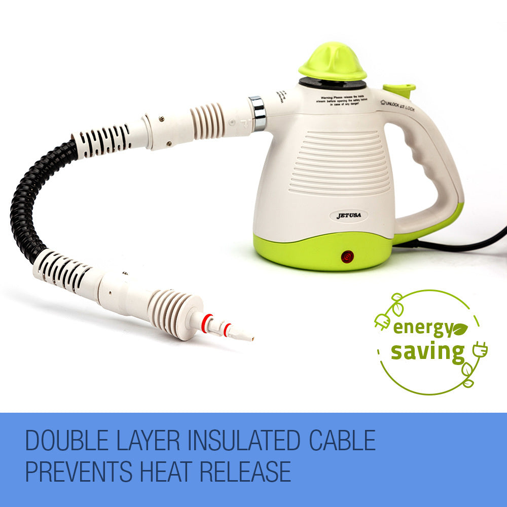 JET-USA Portable Steam Cleaner Multi-Purpose High Pressure Handheld V219-CLNSTMJETA1GR