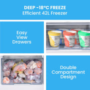 GECKO 139L Upright Portable Fridge / Freezer, 12V/24V for Motorhome, Tiny Home, Off-grid and Caravan, Black