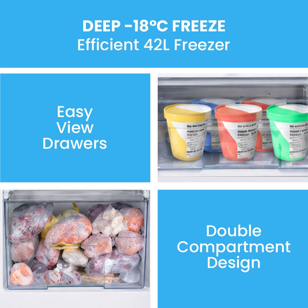 GECKO 139L Upright Portable Fridge / Freezer, 12V/24V for Motorhome, Tiny Home, Off-grid and Caravan, Black