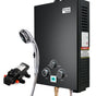 Thermomate Portable Gas Outdoor Camping Hot Water Heater System, with 12V Pump, Shower Head, Black V219-CMPWHTTHBK2A