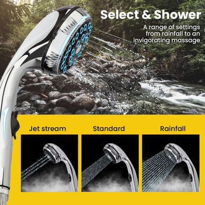 Thermomate Portable Gas Outdoor Camping Hot Water Heater System, with 12V Pump, Shower Head, White V219-CMPWHTTHWT2A