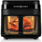 EUROCHEF 6.5L Air Fryer, Electric Digital Airfryer with Glass Container, Black V219-COKAIREC6GKA