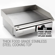 THERMOMATE Electric Griddle Grill BBQ Hot Plate Commercial Stainless Steel V219-COKCAPTHMAG03