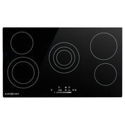 EuroChef 90cm 5 Zone Ceramic Cooktop, 8900W Electric, FlexiZone Adjustable Size Hobs, Touch Controls V219-COKCCTEC951A