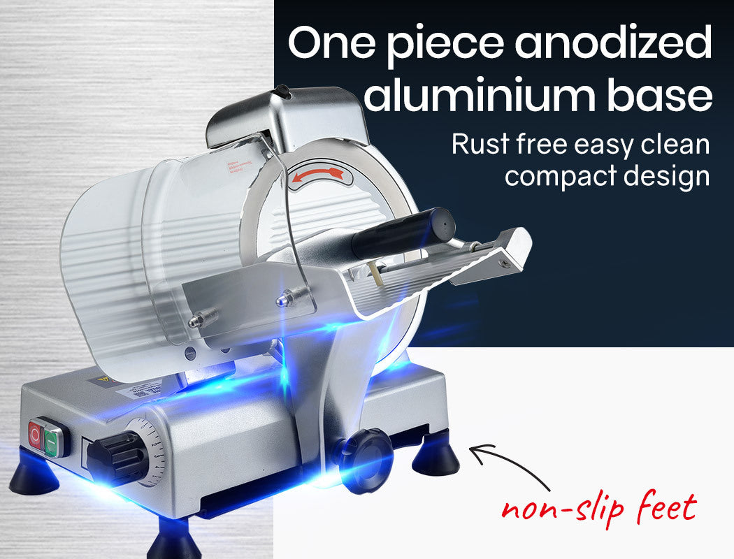 EUROCHEF 8 Inch Commercial Meat Slicer 280W Electric Food Cutting Machine, Deli Shaver Cutter 200mm V219-COKCMSEUCAX82