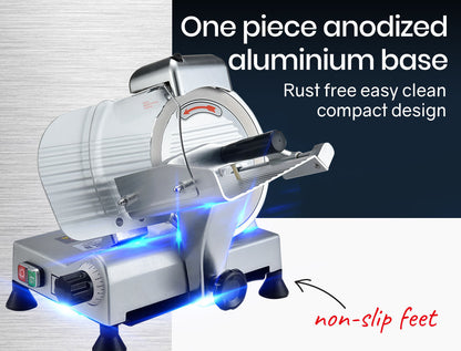 EUROCHEF 8 Inch Commercial Meat Slicer 280W Electric Food Cutting Machine, Deli Shaver Cutter 200mm V219-COKCMSEUCAX82