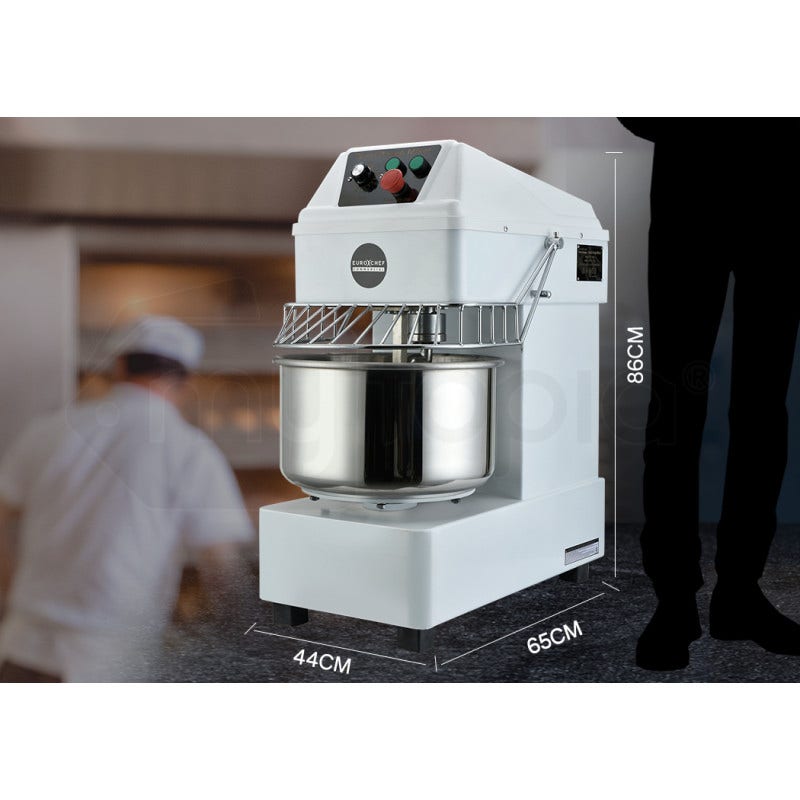 EUROCHEF 30L Spiral Dough Mixer Commercial Machine Bakery Bread Kneader Litre Small V219-COKDMXEUCA207