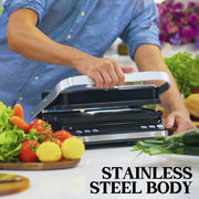 EUROCHEF EUC-CG7 Smart Multi Contact Grill Sandwich Panini Press Maker Fast Cafe Style V219-COKGRLEUCAC7S