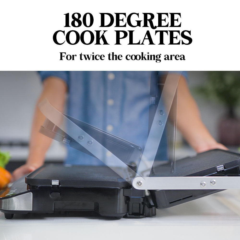 EUROCHEF EUC-CG7 Smart Multi Contact Grill Sandwich Panini Press Maker Fast Cafe Style V219-COKGRLEUCAC7S