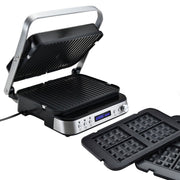 EUROCHEF Smart Multi Contact Grill Sandwich Press Panini Waffle Maker Griddle Stainless Steel V219-COKGRLEUCAC8S
