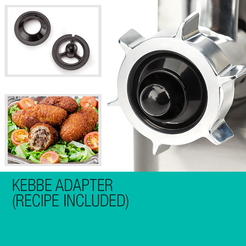 EuroChef Meat Grinder Electric Mincer Sausage Filler Kebbe Maker V219-COKGRNEUCA1M8