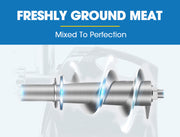 EUROCHEF Electric Meat Grinder, Stainless Steel Mincer Sausage Filler Kibbe Maker, Silver V219-COKGRNEUCA5SV