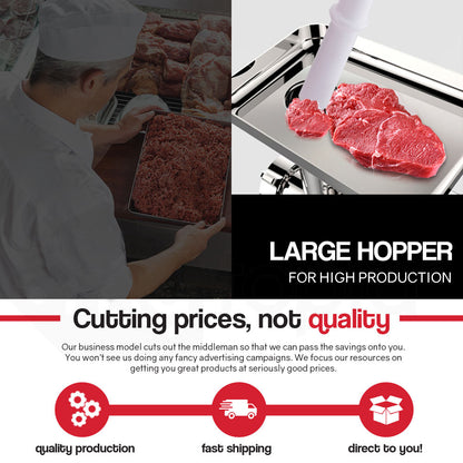 EUROCHEF Meat Grinder Mincer Food Commercial Electric Machine Chopper Shredder V219-COKGRNEUCA8K5