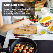 EUROCHEF Induction Benchtop Cooktop, 2000W, 9 Heat Levels, Fast Electric Portable Cooker, Touch Controls with V219-COKICTEC25PA