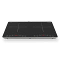 EUROCHEF Double Induction Benchtop Cooktop, 9 Heat Levels, Fast Electric Portable Cooker, Touch Controls, V219-COKICTEC35PA