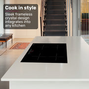 EuroChef 60cm 4 Zone Induction Cooktop, 6800W Electric, Touch Controls V219-COKICTEC640A
