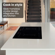EuroChef 60cm 4 Zone Induction Cooktop, 7200W Electric, Dual Link Bridged Zone Hobs, Touch Controls V219-COKICTEC642A