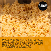EuroChef Popcorn Machine - Popper Popping Classic Cooker Microwave V219-COKPOPEUCA400