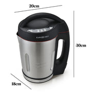 EUROCHEF Soup Maker Blender Smoothie Compact Hot Cold Stainless Steel Mixer V219-COKSOUEUCB13S