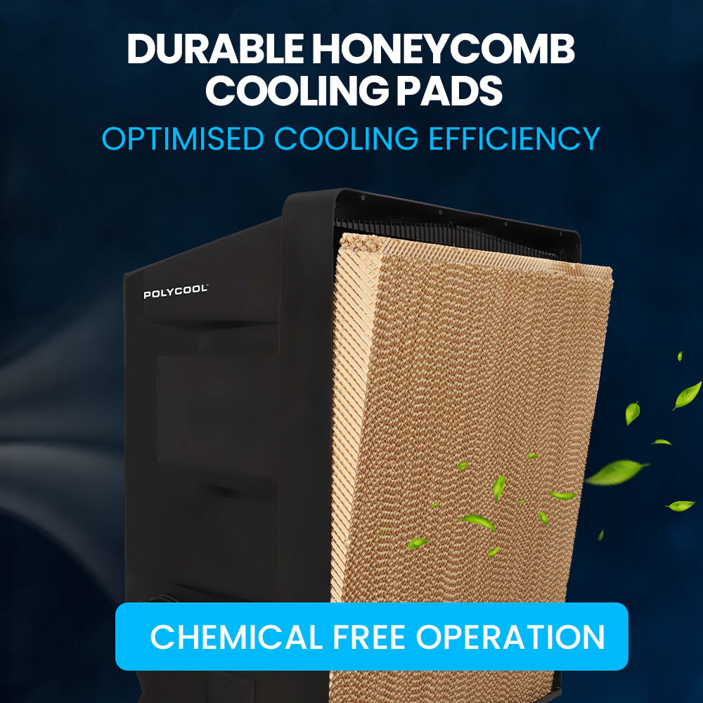 POLYCOOL 130L 750W Evaporative Air Cooler, Commercial Industrial Grade, Remote Control, Purifier, Fan V219-COLCECPY13KA