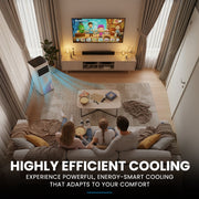 CARSON 2.05kW Portable Air Conditioner, Bluetec Edition, Dehumidifier & Fan Mode, Remote Control, 24hr Timer, V219-COLPACCA2C2SA