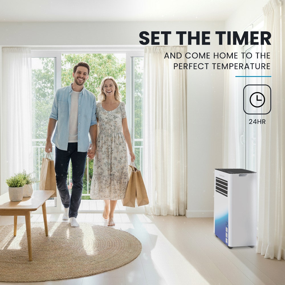 CARSON 2.05kW Portable Air Conditioner, Bluetec Edition, Dehumidifier & Fan Mode, Remote Control, 24hr Timer, V219-COLPACCA2C2SA